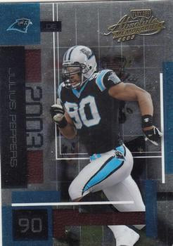 #59 Julius Peppers - Carolina Panthers - 2003 Playoff Absolute Memorabilia Football