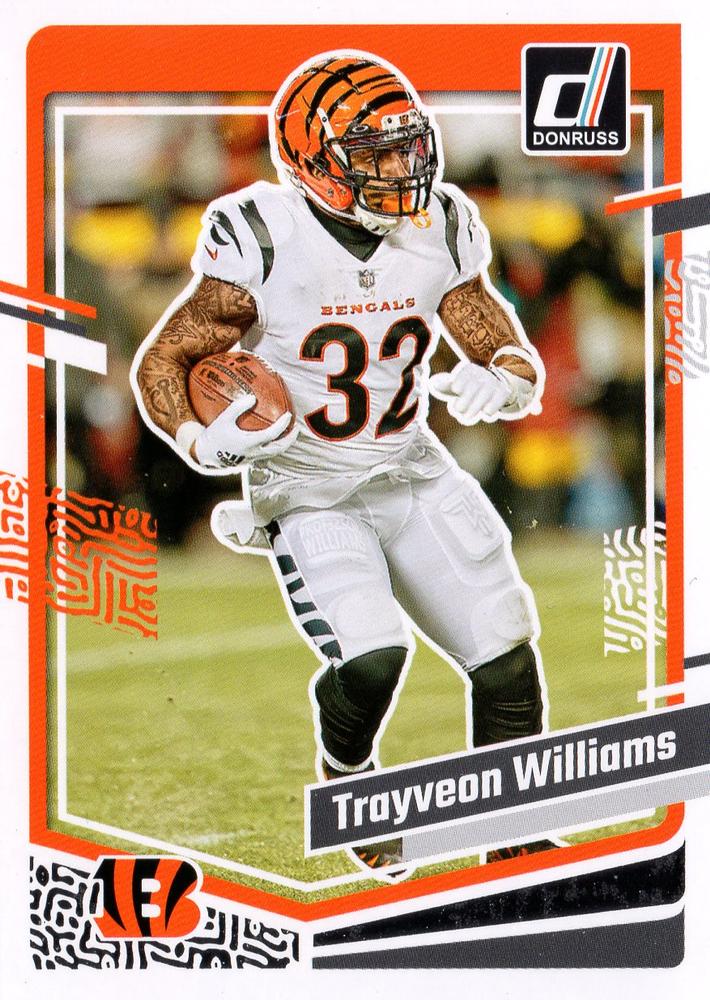 #59 Trayveon Williams - Cincinnati Bengals - 2023 Donruss Football