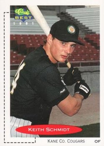 #59 Keith Schmidt - Kane County Cougars - 1991 Classic Best Baseball