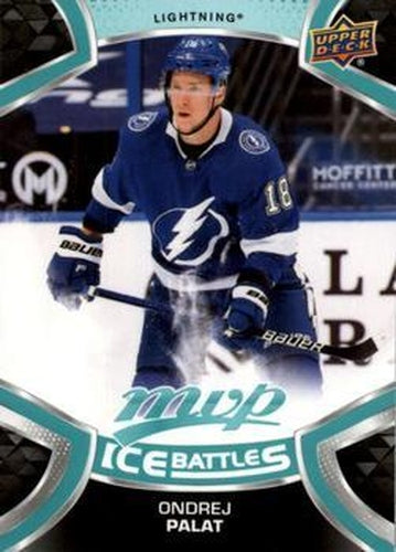 #59 Ondrej Palat - Tampa Bay Lightning - 2021-22 Upper Deck MVP - Ice Battles Hockey