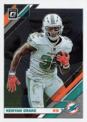 #59 Kenyan Drake - Miami Dolphins - 2019 Donruss Optic Football