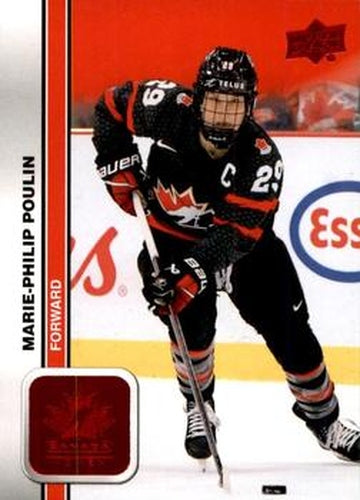 #59 Marie-Philip Poulin - Canada - 2023 Upper Deck Team Canada Juniors - Red Foil Hockey