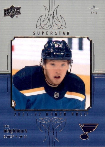 #HR-59 Jake Neighbours - St. Louis Blues - 2021-22 Upper Deck - Honor Roll Hockey