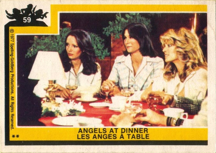 #59 Angels At Dinner - 1977 O-Pee-Chee Charlie's Angels