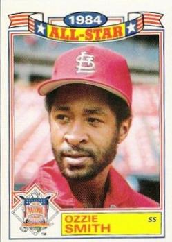 #5 Ozzie Smith - St. Louis Cardinals - 1985 Topps - 1984 All-Star Game Baseball