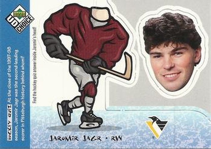 #BH5 Jaromir Jagr - Pittsburgh Penguins - 1998-99 UD Choice - Bobbing Head Hockey