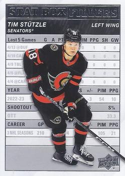 #SB-5 Tim Stutzle - Ottawa Senators - 2023-24 Upper Deck - Stat Box Fillers Hockey