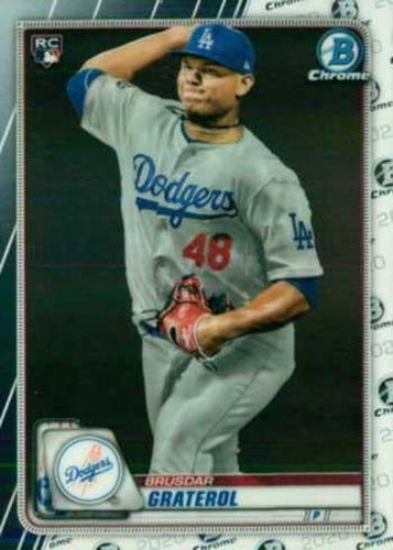 #5 Brusdar Graterol - Los Angeles Dodgers - 2020 Bowman Chrome Baseball