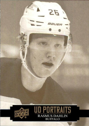 #P-5 Rasmus Dahlin - Buffalo Sabres - 2021-22 Upper Deck - UD Portraits Hockey