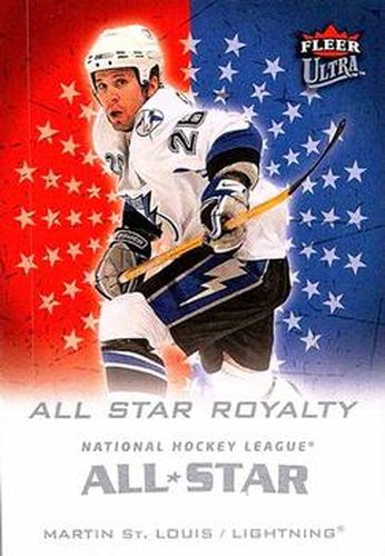 #ASR5 Martin St. Louis - Tampa Bay Lightning - 2008-09 Ultra - All-Star Royalty Hockey