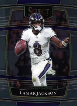#5 Lamar Jackson - Baltimore Ravens - 2021 Panini Select Football