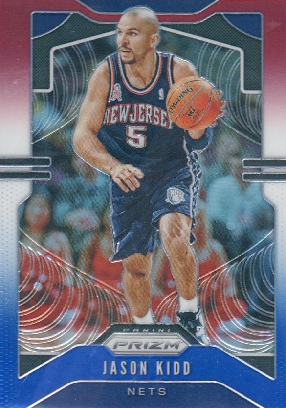 #5 Jason Kidd - New Jersey Nets - 2019-20 Panini Prizm - Prizms Red White and Blue Basketball