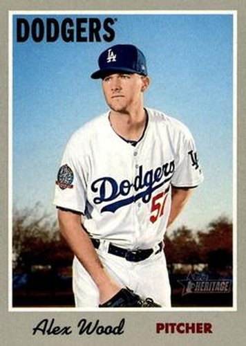 #5 Alex Wood - Los Angeles Dodgers - 2019 Topps Heritage Baseball