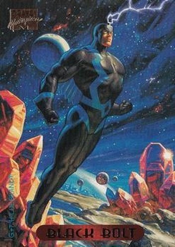 #5 Black Bolt - 1994 Fleer Marvel Masterpieces Hildebrandt Brothers