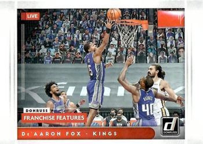 #5 De'Aaron Fox - Sacramento Kings - 2021-22 Donruss - Franchise Features Basketball