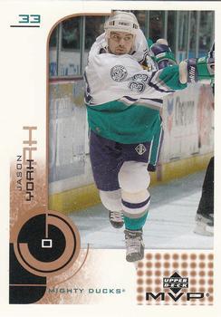#5 Jason York - Anaheim Mighty Ducks - 2002-03 Upper Deck MVP Hockey