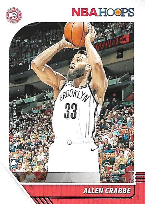 #5 Allen Crabbe - Atlanta Hawks - 2019-20 Hoops Basketball
