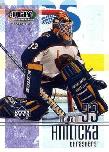 #5 Milan Hnilicka - Atlanta Thrashers - 2001-02 Upper Deck Playmakers Hockey