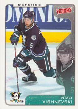 #5 Vitaly Vishnevski - Anaheim Mighty Ducks - 2001-02 Upper Deck Victory Hockey