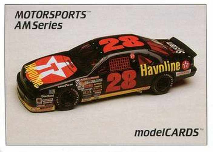 #5 Davey Allison's Car - Robert Yates Racing - 1992 Motorsports Modelcards AM Series Racing