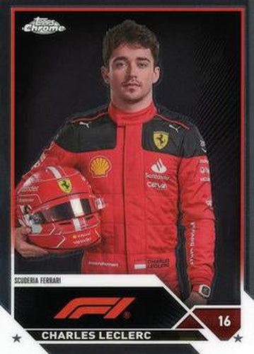 #5a Charles Leclerc - Scuderia Ferrari - 2023 Topps Chrome Formula 1 Racing