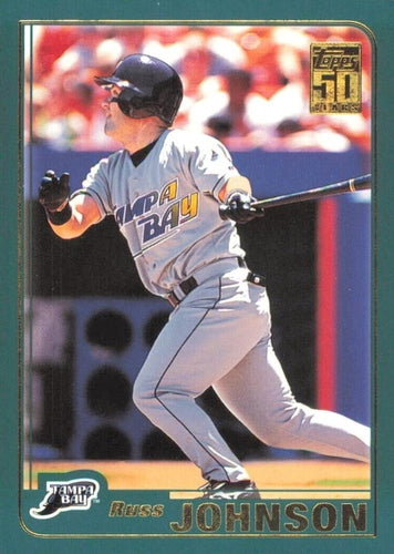 #600 Russ Johnson - Tampa Bay Devil Rays - 2001 Topps Baseball