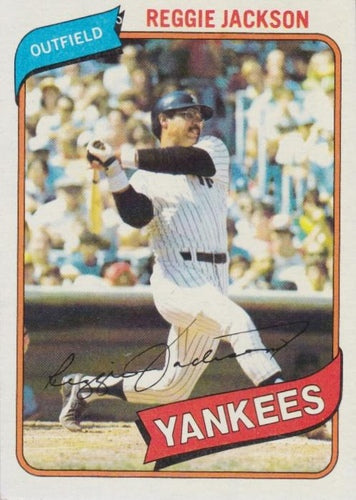 #600 Reggie Jackson - New York Yankees - 1980 Topps Baseball