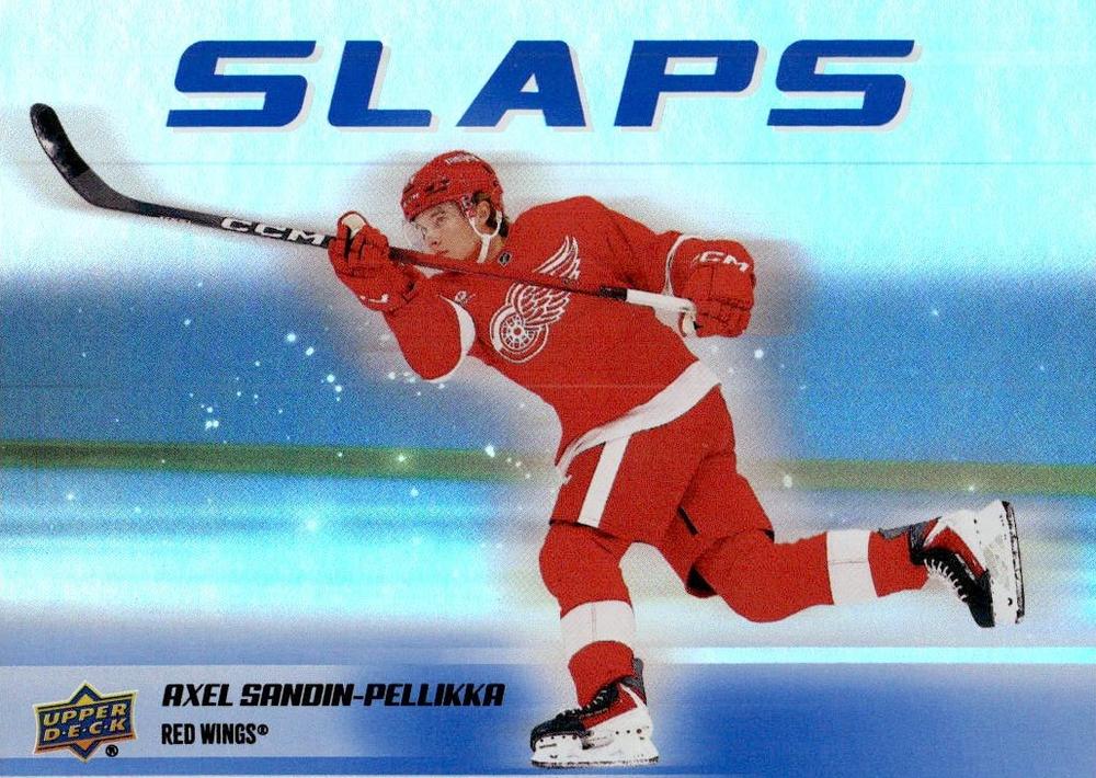 #SL-16 Axel Sandin-Pellikka - Detroit Red Wings - 2025-26 Upper Deck - Slaps Hockey