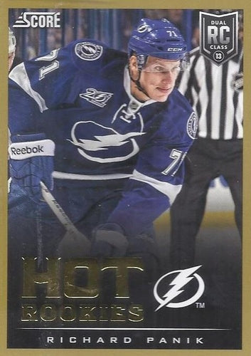 #603 Richard Panik - Tampa Bay Lightning - 2013-14 Score - Gold Hockey