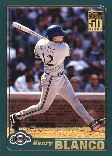 #603 Henry Blanco - Milwaukee Brewers - 2001 Topps Baseball