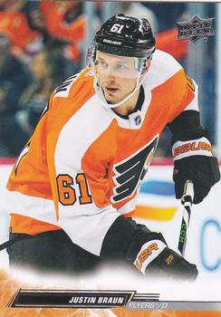 #605 Justin Braun - Philadelphia Flyers - 2022-23 Upper Deck Hockey