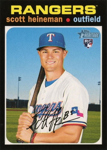 #605 Scott Heineman - Texas Rangers - 2020 Topps Heritage Baseball