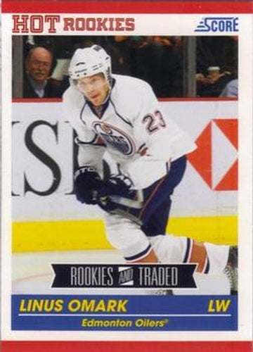 #607 Linus Omark - Edmonton Oilers - 2010-11 Score Hockey