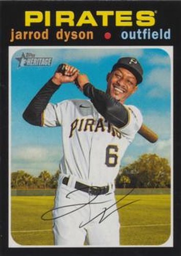 #609 Jarrod Dyson - Pittsburgh Pirates - 2020 Topps Heritage Baseball