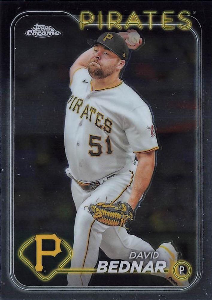 #60 David Bednar - Pittsburgh Pirates - 2024 Topps Chrome Baseball