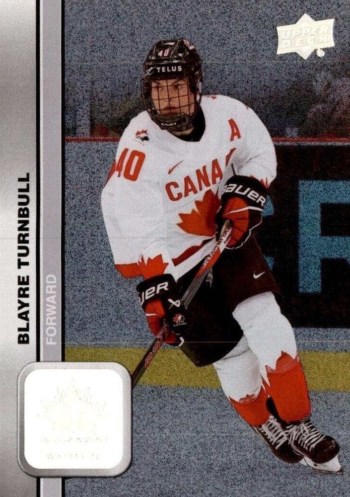#60 Blayre Turnbull - Canada - 2023 Upper Deck Team Canada Juniors - Patterned Foilboard Hockey