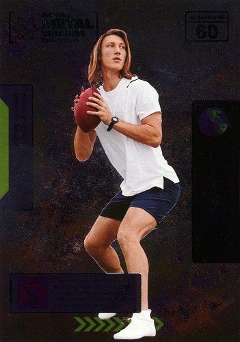 #60 Trevor Lawrence - 2021 SkyBox Metal Universe Champions