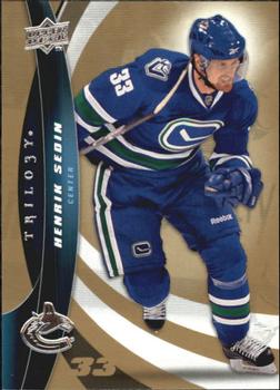#60 Henrik Sedin - Vancouver Canucks - 2009-10 Upper Deck Trilogy Hockey