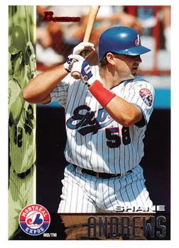#60 Shane Andrews - Montreal Expos - 1995 Bowman Baseball