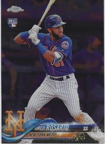 #60 Amed Rosario - New York Mets - 2018 Topps Chrome Baseball