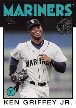 #86B-60 Ken Griffey Jr. - Seattle Mariners - 2021 Topps - 1986 Topps Baseball 35th Anniversary Series One Baseball