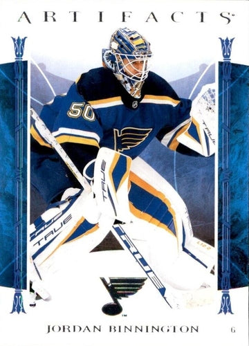 #60 Jordan Binnington - St. Louis Blues - 2022-23 Upper Deck Artifacts Hockey