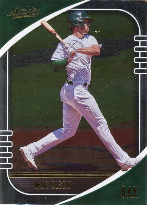 #60 Matt Olson - Oakland Athletics - 2021 Panini Absolute Baseball