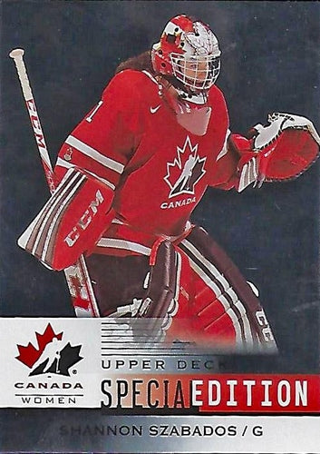 #SE-60 Shannon Szabados - Canada - 2014 Upper Deck Team Canada Juniors - Special Edition Hockey