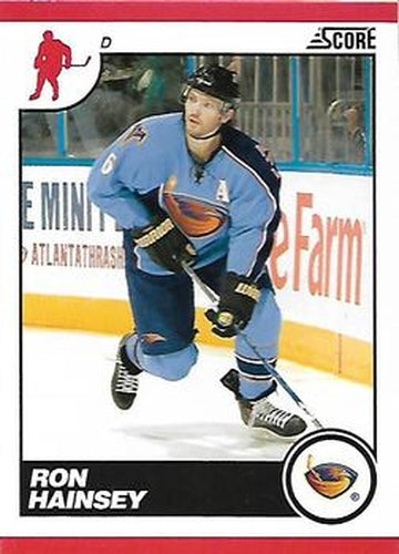#60 Ron Hainsey - Atlanta Thrashers - 2010-11 Score Hockey