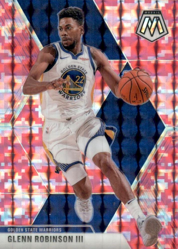 #60 Glenn Robinson III - Golden State Warriors - 2019-20 Panini Mosaic - Camo Pink Basketball