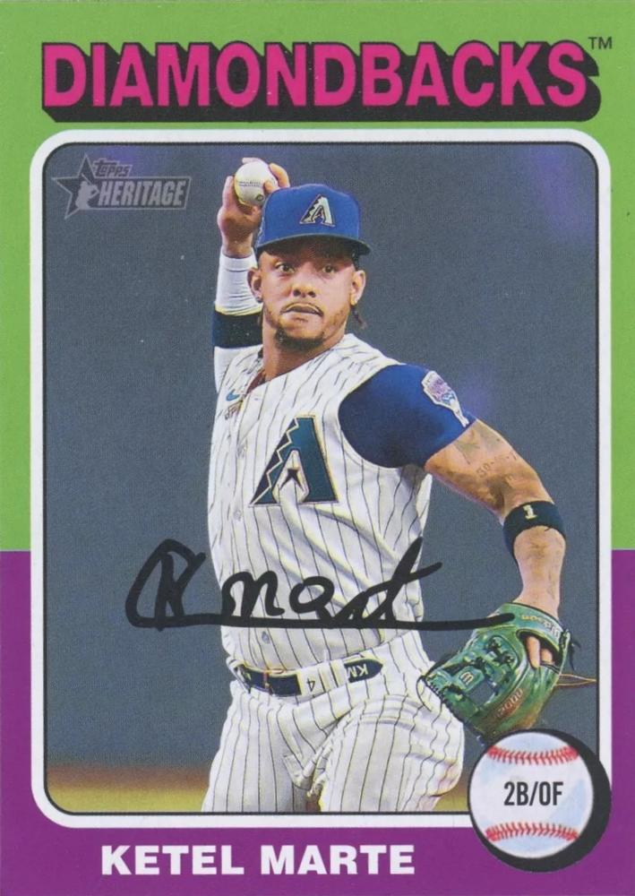 #60b Ketel Marte - Arizona Diamondbacks - 2024 Topps Heritage Baseball