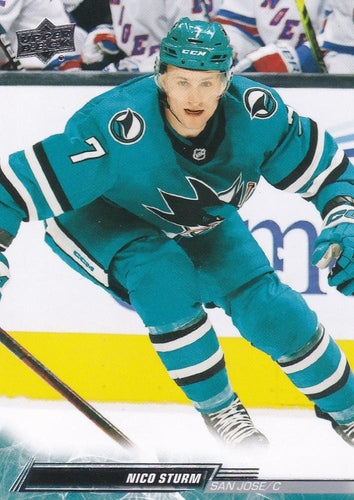 #615 Nico Sturm - San Jose Sharks - 2022-23 Upper Deck Hockey