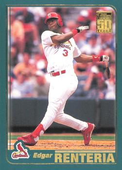 #617 Edgar Renteria - St. Louis Cardinals - 2001 Topps Baseball