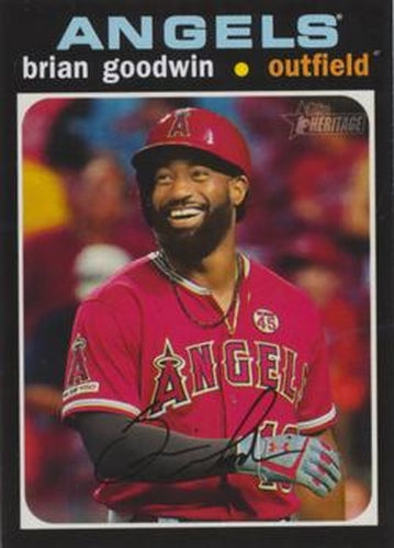 #618 Brian Goodwin - Los Angeles Angels - 2020 Topps Heritage Baseball